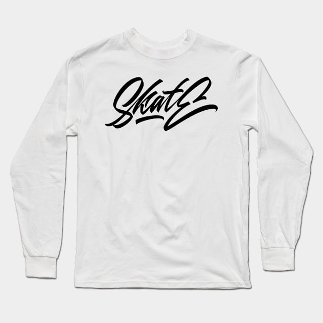 Skate hand made lettering Long Sleeve T-Shirt by Already Original